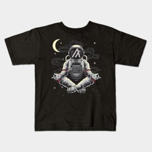 Astronaut Yoga Algorand ALGO Coin To The Moon Crypto Token Cryptocurrency Wallet Birthday Gift For Men Women Kids T-Shirt
